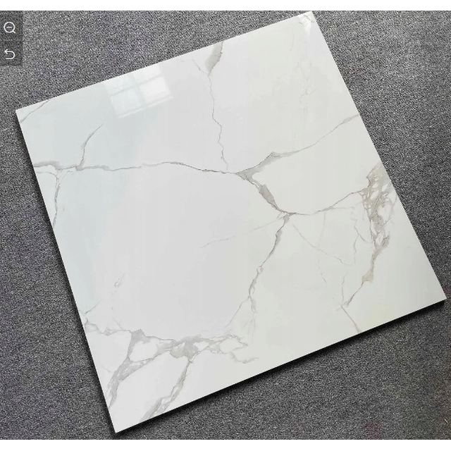 CARRARA BALTĀS GRESSES 60X60 BALTĀ MARMBRA GLOSS g.II