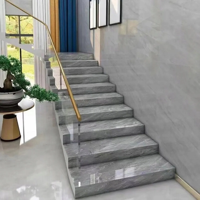 Carreaux d'escalier 100x30 comme la pierre, HAUTE BRILLANCE