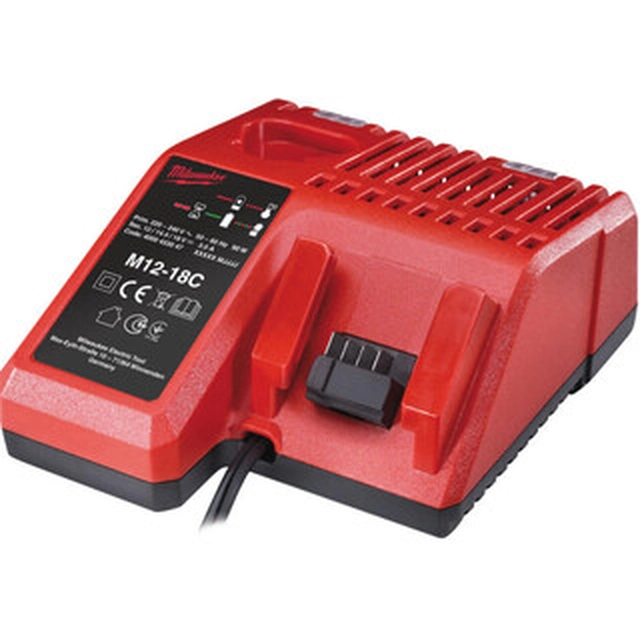 Carregador de bateria Milwaukee M12-18C para ferramentas elétricas 12 V/18 V