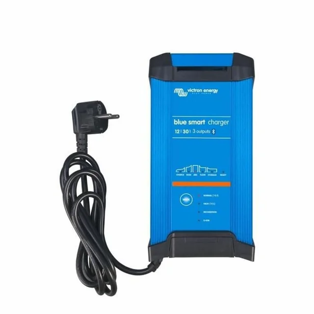 Carregador de parede inteligente Victron Energy Blue 12 V 30 A IP22 Azul Azul