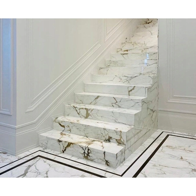 Carrelage escalier 120x30 MARBLE GLOSS glamour GOLD