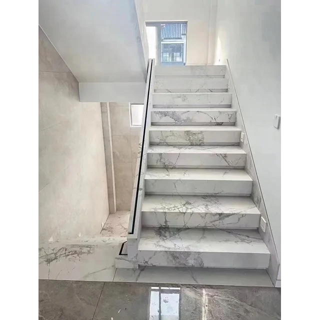 Carrelage escalier 120x30 PIERRE BLANCHE mat VEIN
