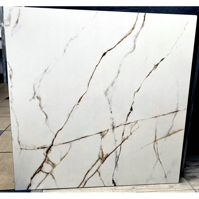 Carrelage imitation marbre 60x60 CALACATTA CARRARA or