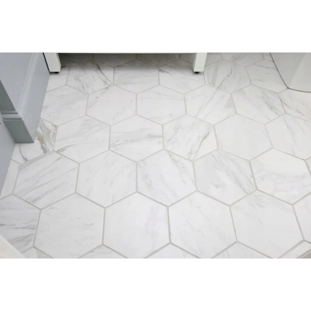 Carrelage imitation marbre HEXAGON CALACATTA 30x30 POLISH