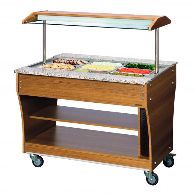 Carrello buffet, riscaldamento, 3x 1/1GN