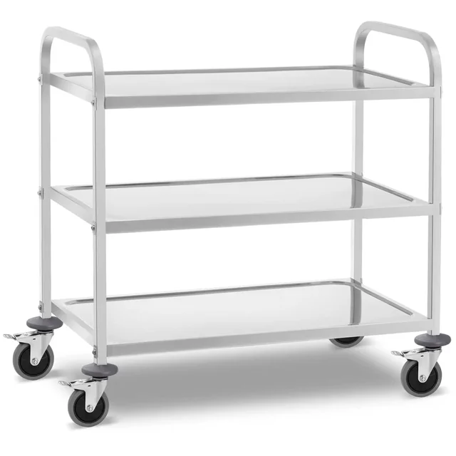 Carrello cameriere 3 ripiani 90 x 50 cm, 355 kg | RCSW 3B