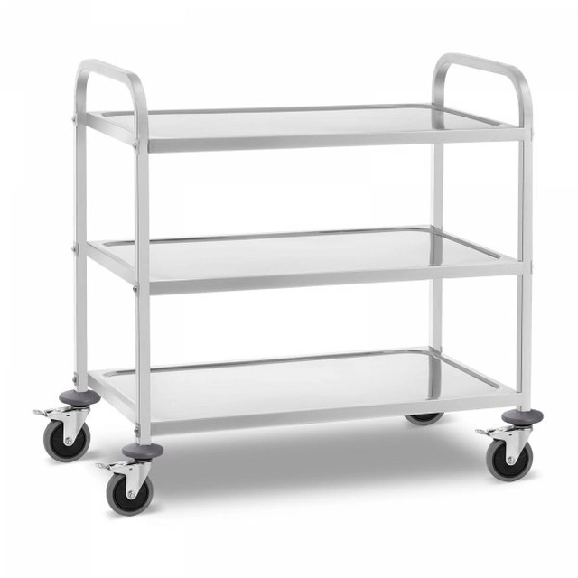 Carrello cameriere - ripiani 3 - 240 kg ROYAL CATERING 10011475 RCSW 3B