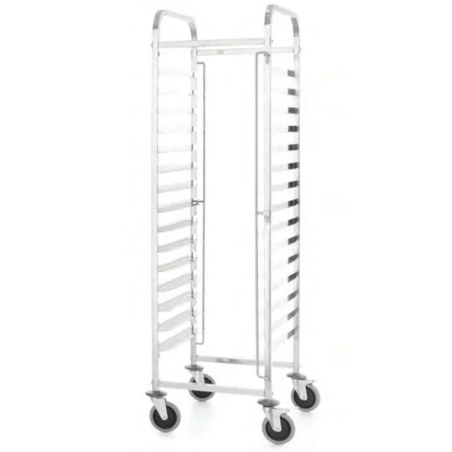 Carrello da trasporto per trasporto vassoi ristorazione 15x 600x400 mm Kitchen Line - Hendi 813287