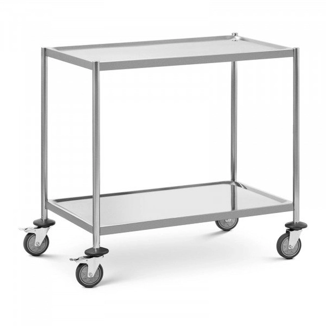 Carrello del cameriere -2 scaffali - a 40 kg - ripiani:82 X 50 cm - Royal Catering ROYAL CATERING 10012499 RC_SSTWH_02