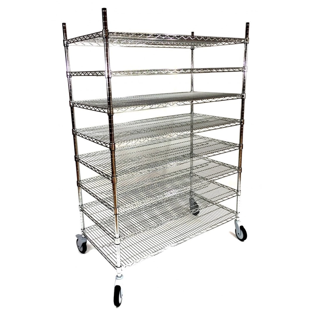 Carrello panetteria per raffreddare il pane 122x61x175 | Ultra