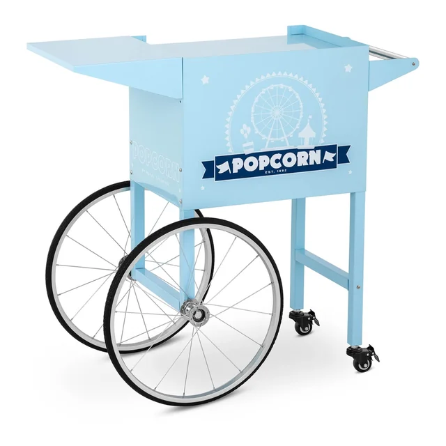 Carrello per la macchina dei popcorn - blu