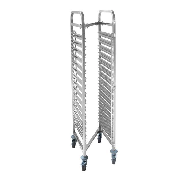 Carrello trasporto contenitori, compatto - 15x GN 1/1