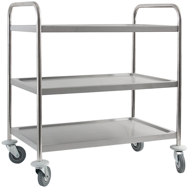 Carro de camarero - 3 estantes - Royal Catering - hasta 240 kg - estantes: 79,5 x 44,5 cm EX10012423 Modelo: RCSW 2.2G