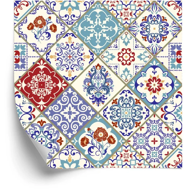 Carta da parati a mosaico ornamentale