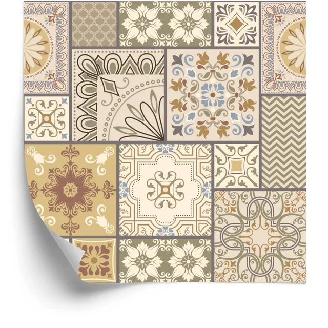 Carta da parati astratta del mosaico sotto forma di patchwork