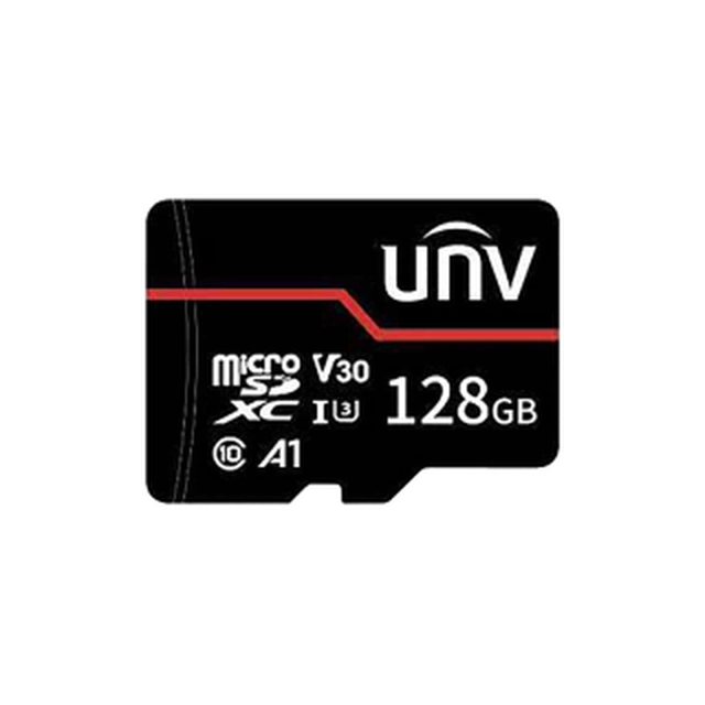 Cartão de memória 128GB, CARTÃO VERMELHO - UNV TF-128G-MT