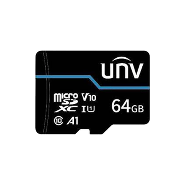 Cartão de memória 64GB, CARTÃO AZUL - UNV TF-64G-T-L