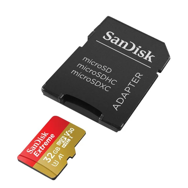 Carte mémoire MicroSD SanDisk Extreme, adaptateur SD 32GB,, classe 10