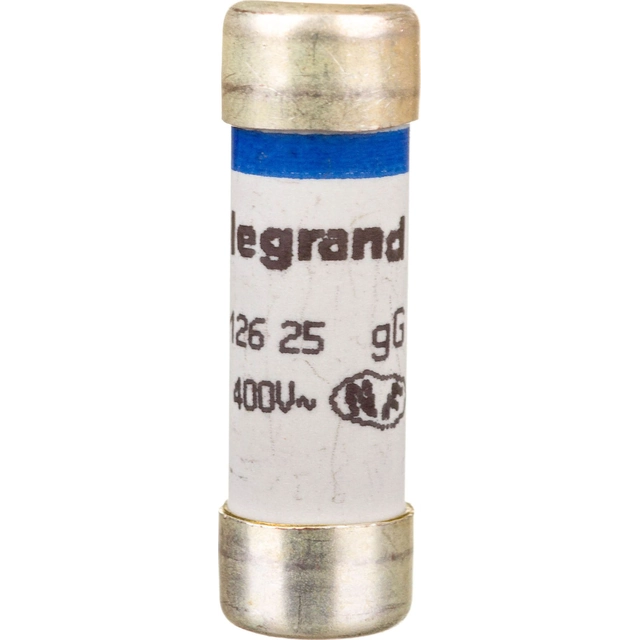 Cartouche fusible cylindrique Legrand 10,3x31,5mm 25A 400V 012625