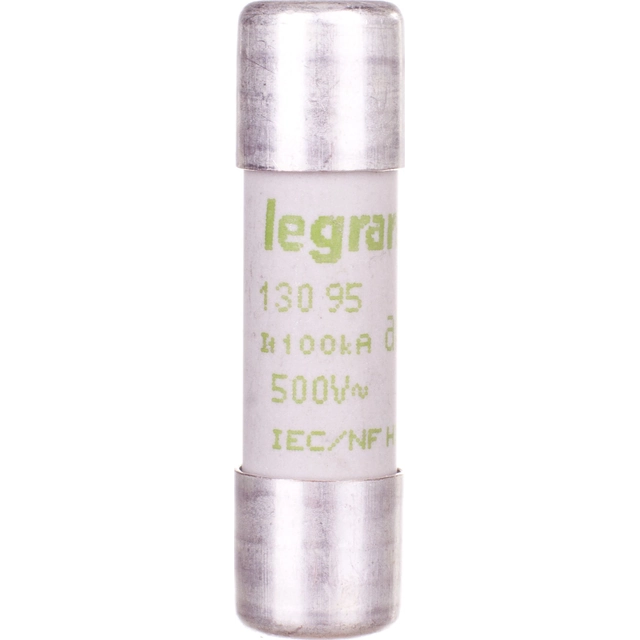 Cartouche fusible cylindrique Legrand 10x38mm 0,5A aM 500V HPC (013095)