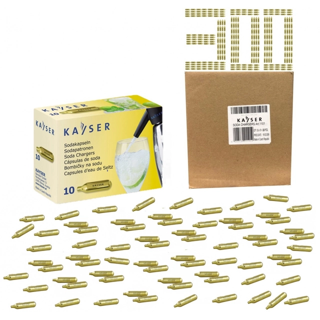 Cartridges for soda water saturator CO2 300 pieces CARTON Kayser