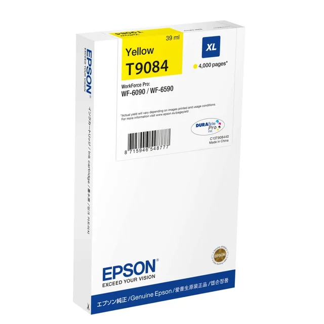 Cartucho de tinta original Epson C13T90844N amarillo