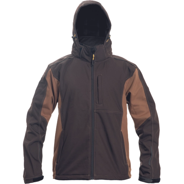 Casaco softshell DAYBORO castanho escuro L