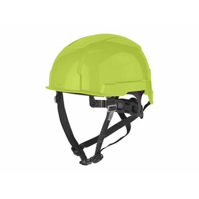 Casco da lavoro Milwaukee BOLT200 ad alta visibilità, non ventilante