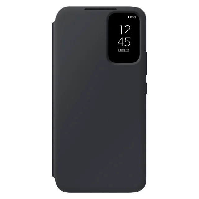 Case-cover met klepvenster, portemonnee voor Galaxy A34 5G Smart View Wallet-kaart, zwart