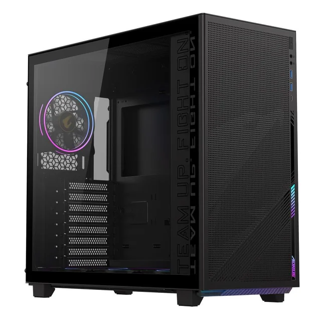 CASE MIDITOWER ATX W/O PSU/GB-AC400G SVART GIGABYTE