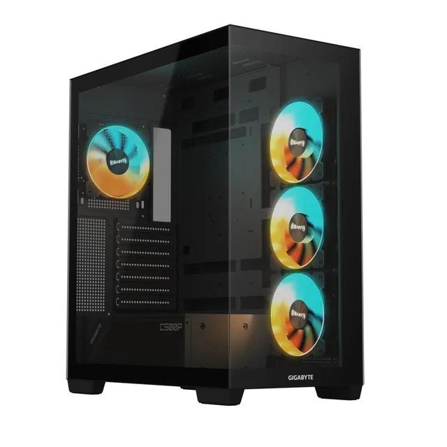 CASE MIDITOWER ATX W/O PSU/GB-C500P ST BLACK GIGABYTE