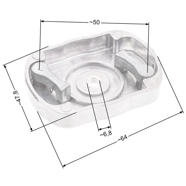 Casetă de unitate Nac Double Metal Drive Nz64