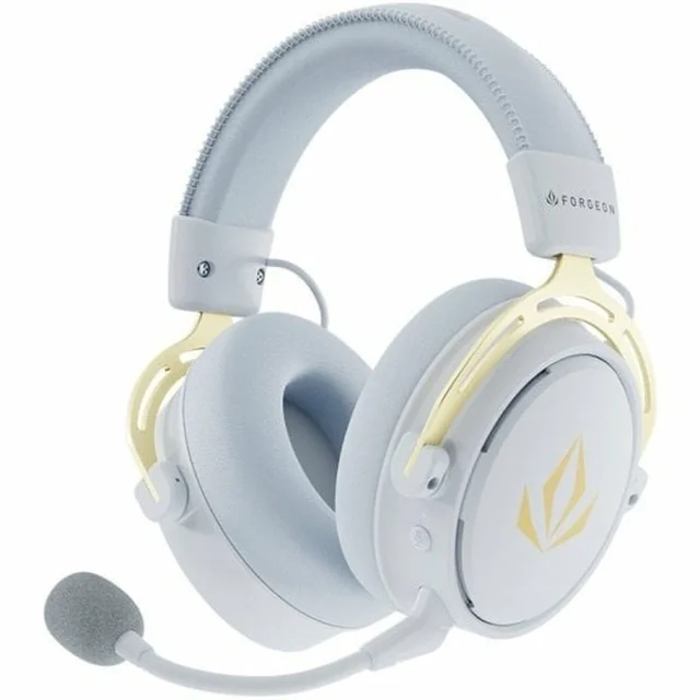 Casque Forgeon blanc avec microphone