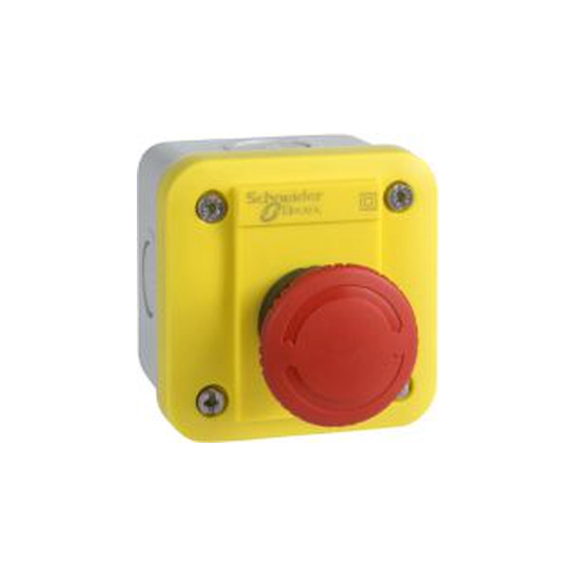 Cassete Schneider Electric com botão de segurança giratório 1R amarelo IP65 (XALEK1701)