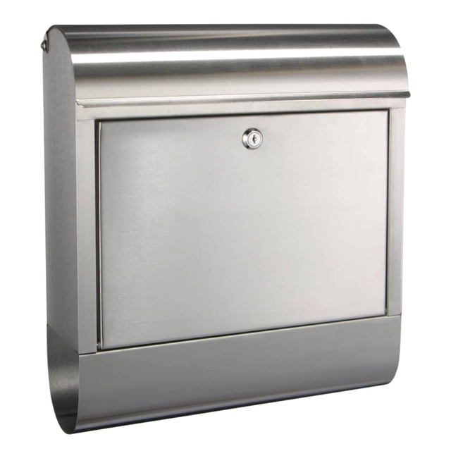 Cassetta postale HI, acciaio inox, 38 x 12 x 42,5 cm