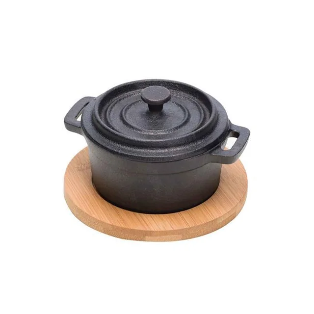 Cast iron soup pot with stand 135x105 mm