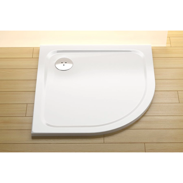 Cast shower tray Ravak Ellipso Pro Chrome, 90 white