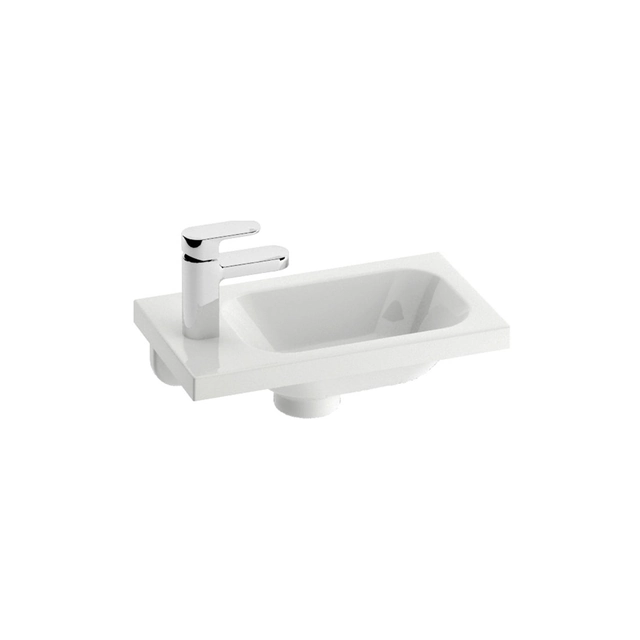 Cast washbasin Ravak Chrome, 40 cm L without overflow