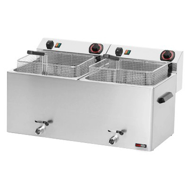 Catering fritös 2x11L utg. 20 kg/h | Redfox FE - 1010 T