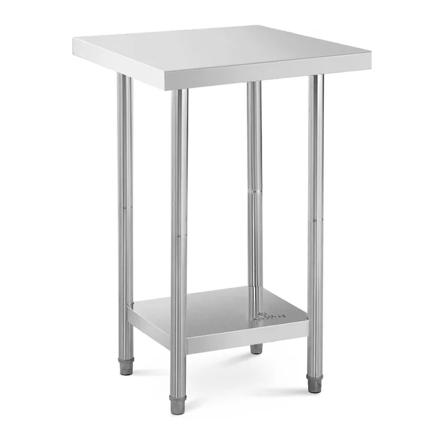 Catering table 61 x 61 cm with shelf