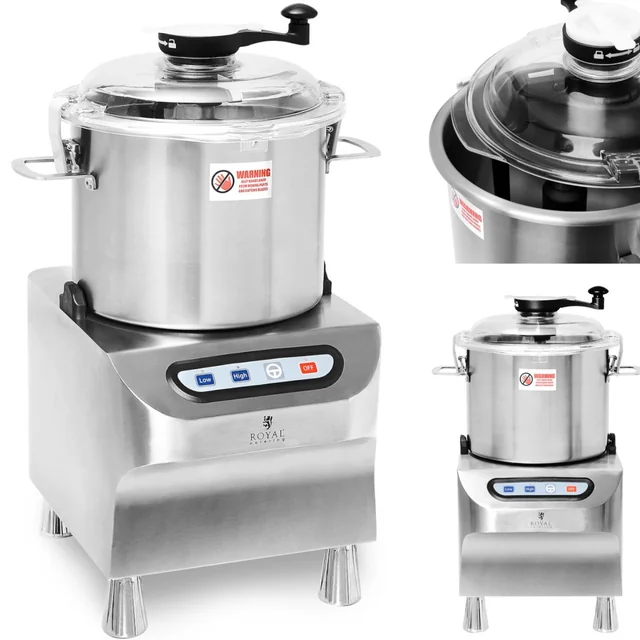 Catering vlčí řezačka na sekání, mletí, krájení masa, zeleniny 12 l 1500/2200 rev./min 1500 W