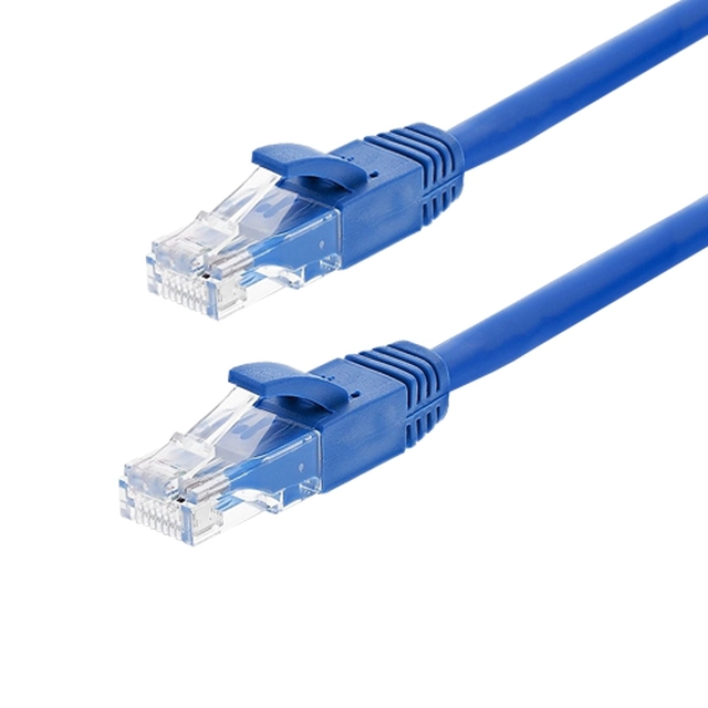 Cavo patch Gigabit UTP cat6, LSZH, 0.25m, blu - ASYTECH Networking TSY-PC-UTP6-025M-B