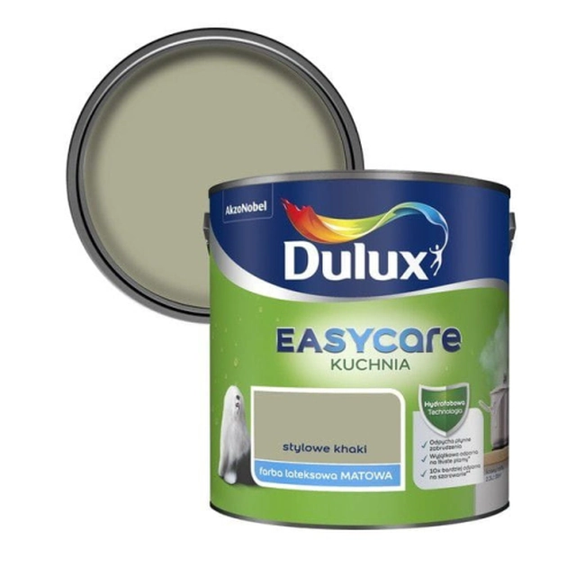 Stylish 2.5 l khaki Dulux EasyCare paint