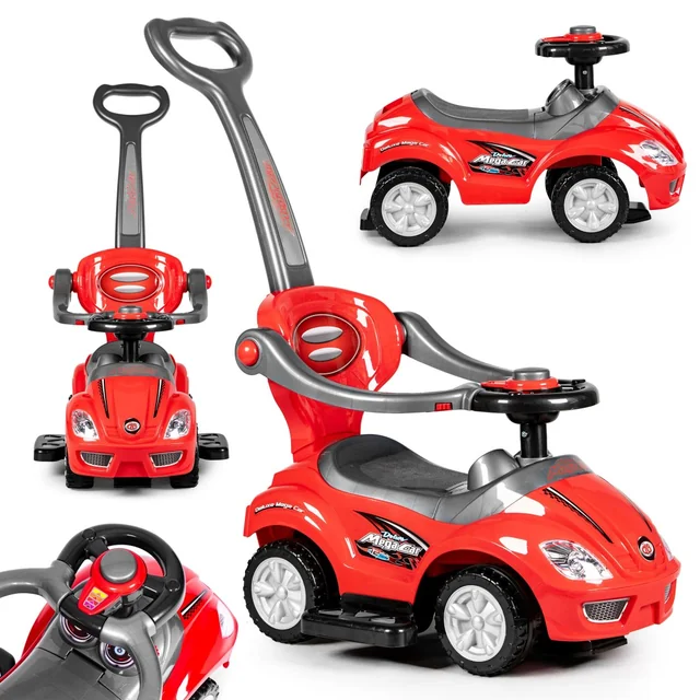 Ride-on, walker, pusher 3w1 deluxe