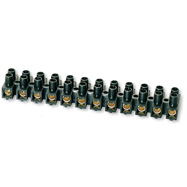 Simet Terminal strip LTA12-6 threaded 12-torowa 6mm2 black - 22412217