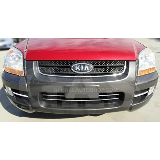 Kia Sportage - Chrome Strips Grill Chrome Dummy Bumper Tuning