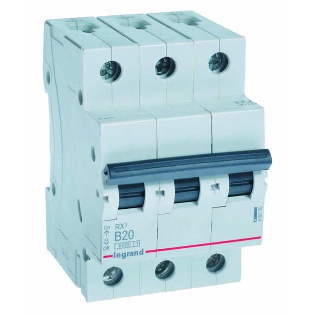 Circuit breaker RX3 3P b 20A 6000A