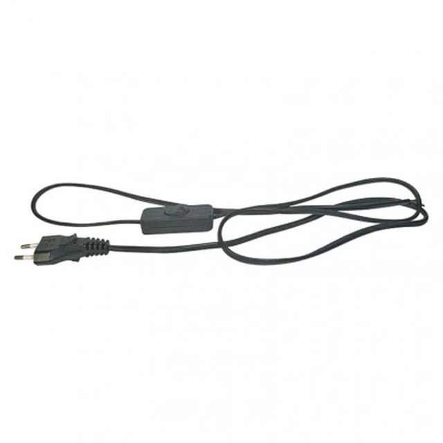 EMOS Flexo PVC cord 2x0.75 mm, 3m black with switch 2402730232