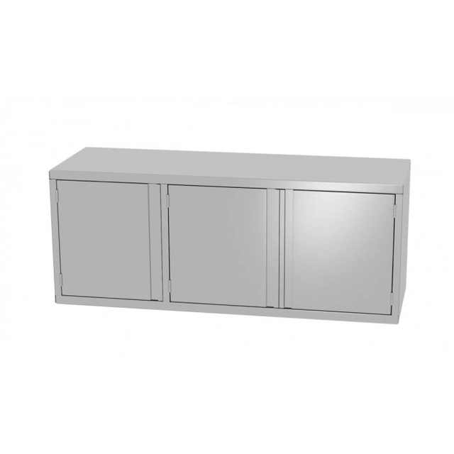 Wall cabinet with hinged doors, three doors 1500 x 400 x 600 mm POLGAST 310154-3 310154-3