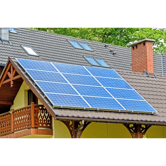 Celotna sončna elektrarna 6kW + 12x550W MONO z montažnim sistemom za keramične ali betonske ploščice (MJ)